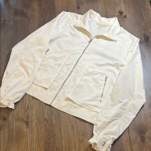 Calia Cream/off white Lightweight Full Zip Jacket Medium